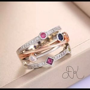 Rosegold eternity wedding band